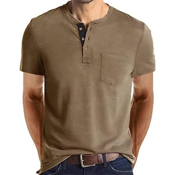 Henley Shirts Short Sleeve