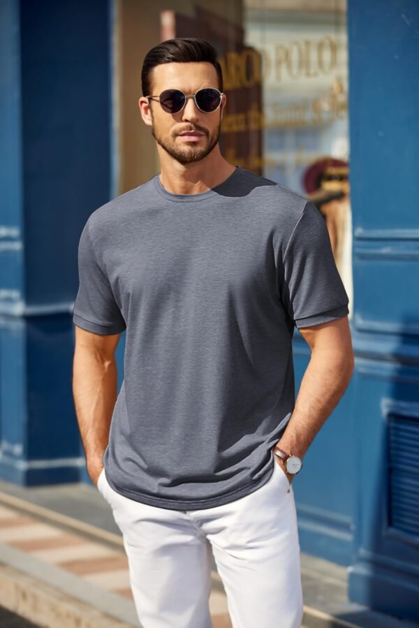 Basic Tee Shirt Grey - Image 6