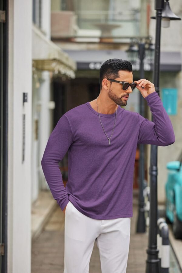 Basic T-Shirts Purple - Image 4