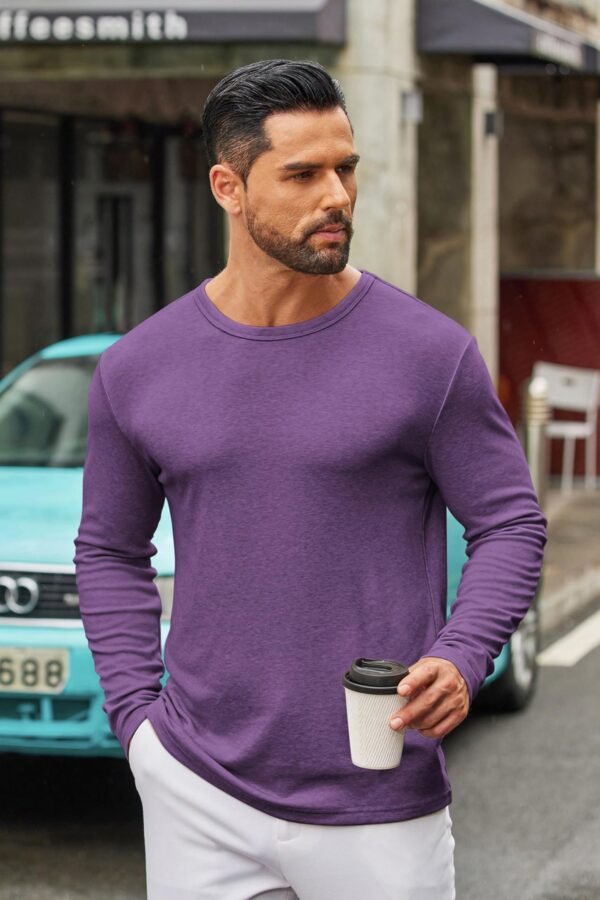 Basic T-Shirts Purple - Image 6