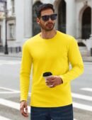 Cotton Long Sleeve Tee Shirts Crew Neck