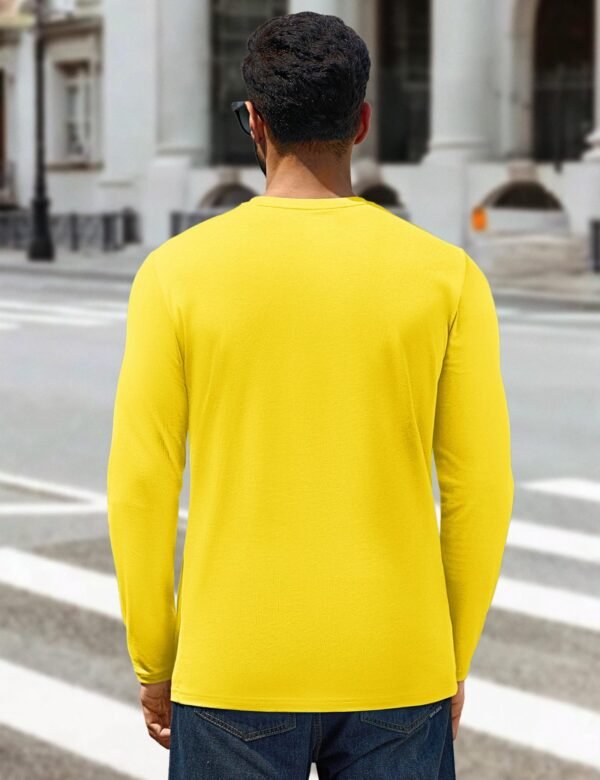 Cotton Long Sleeve Tee Shirts Crew Neck - Image 4