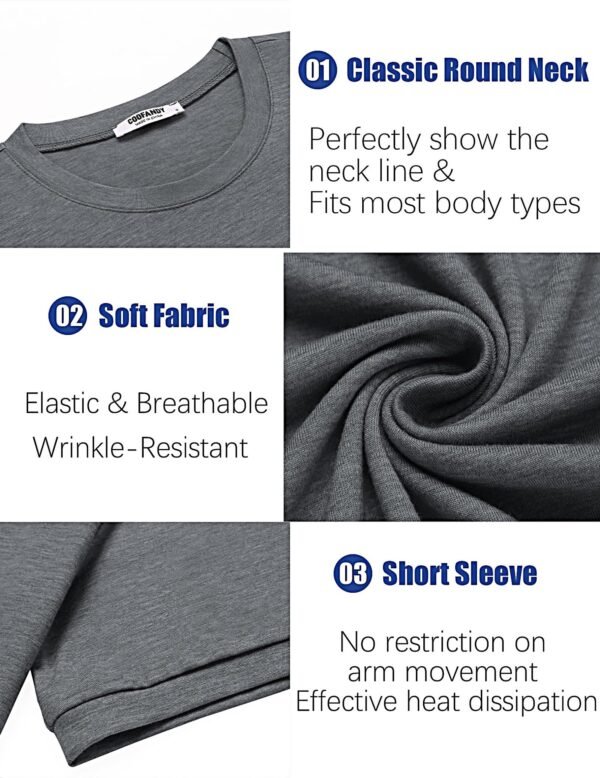 Basic Tee Shirt Grey - Image 2